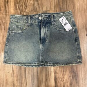 Pacsun Denim Skirt Mid Rise Medium Wash